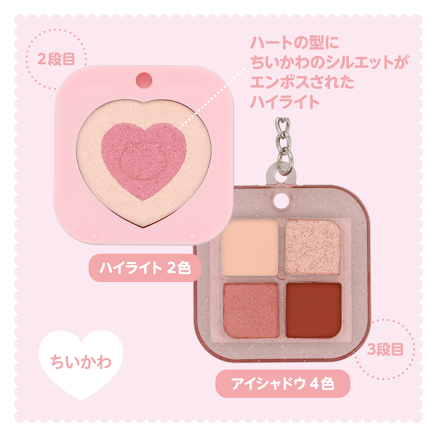 SHOBIDO ちいかわ キーリングコスメパレット ＜ モモンガ ＞ アイ