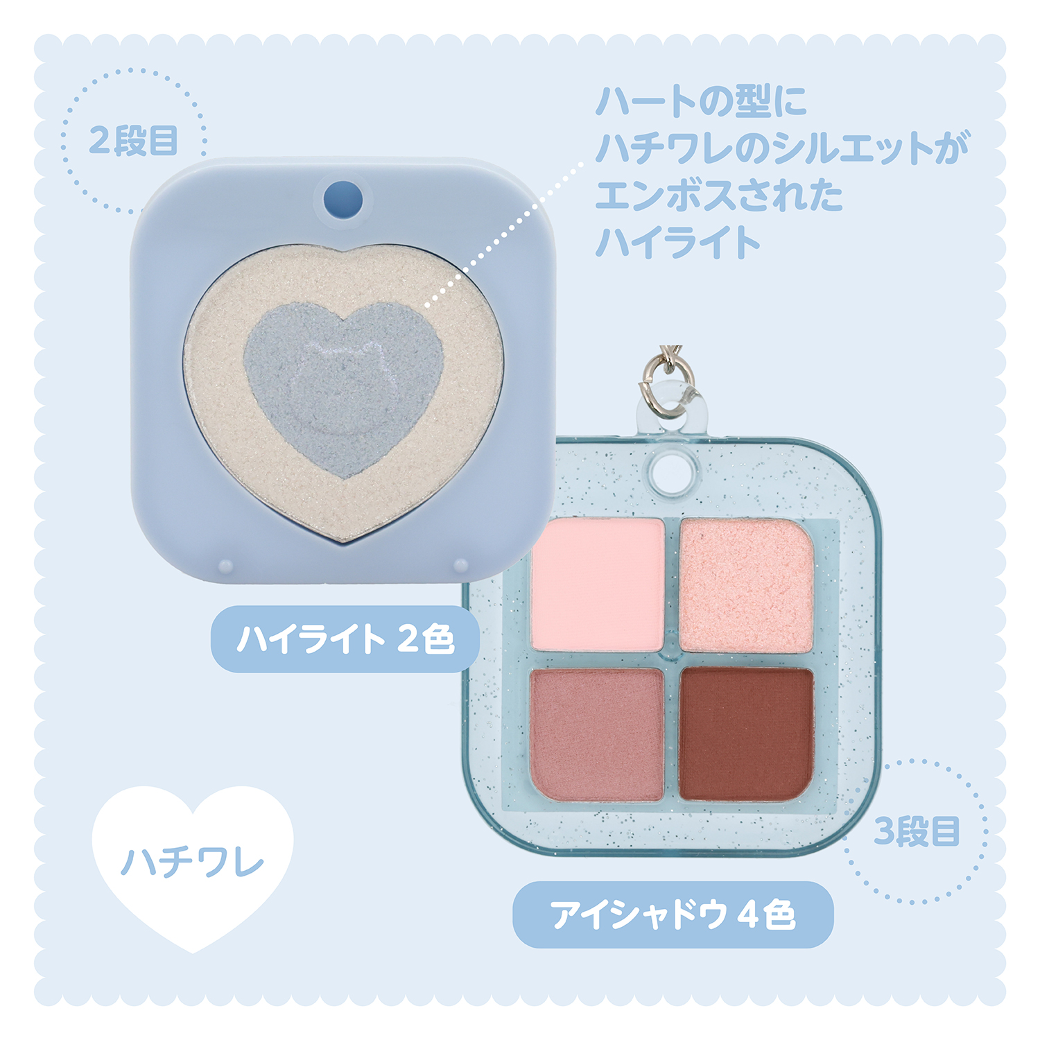 SHOBIDO ちいかわ キーリングコスメパレット ＜ モモンガ ＞ アイ