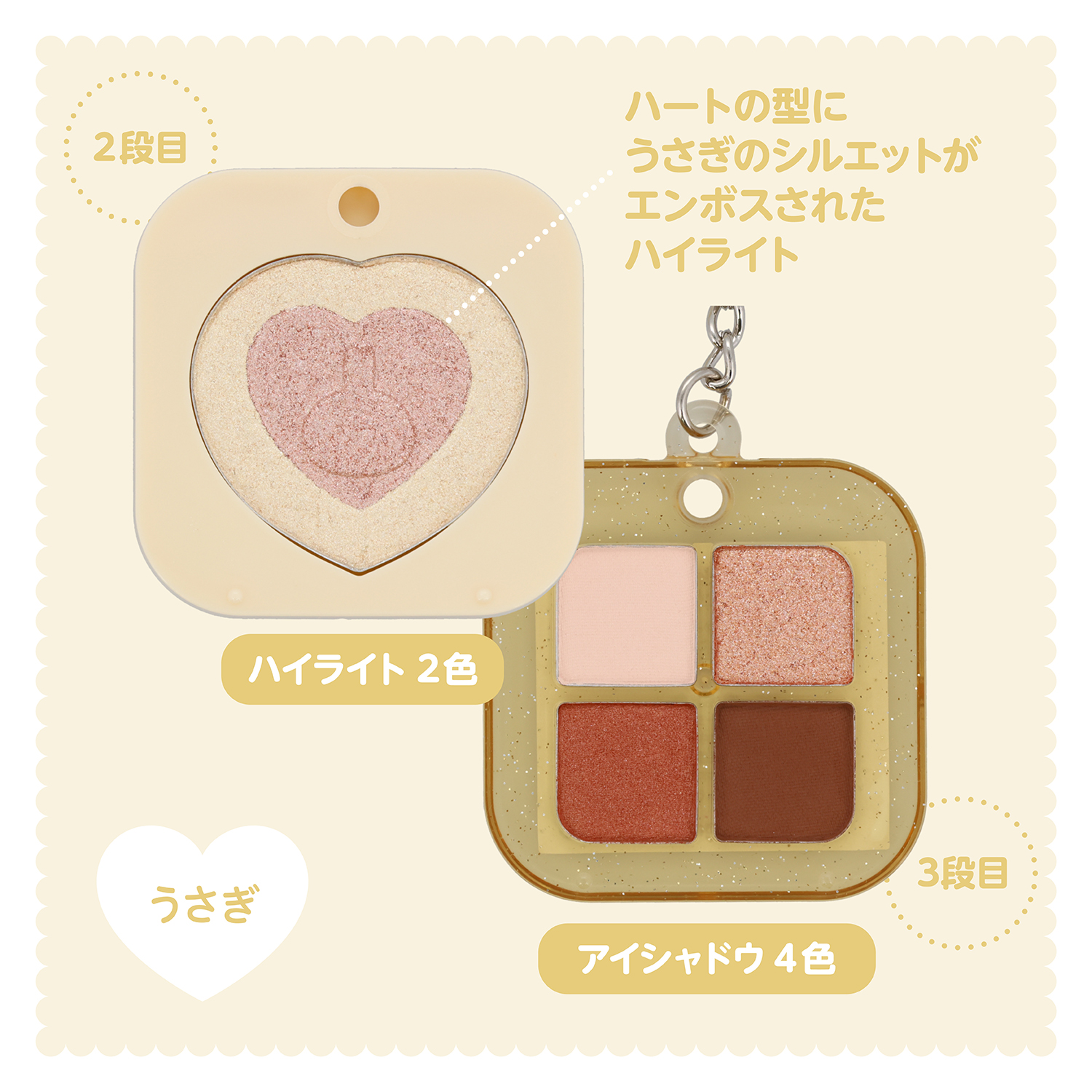 SHOBIDO ちいかわ キーリングコスメパレット ＜ モモンガ ＞ アイ