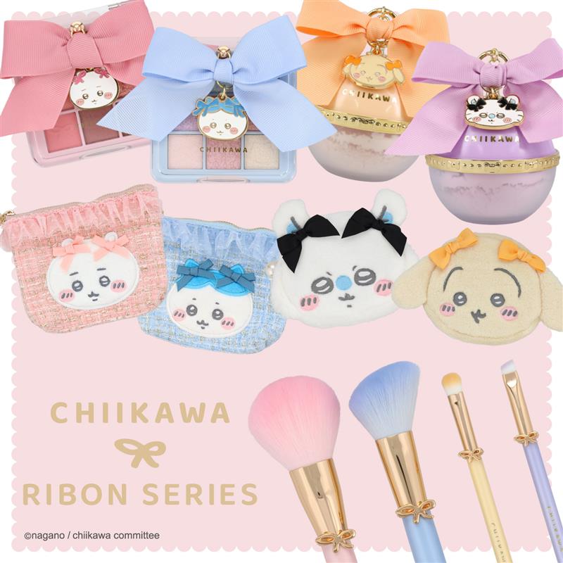 SHOBIDO ちいかわ リボンシリーズ ダイカットフェイスポーチ ＜うさぎ