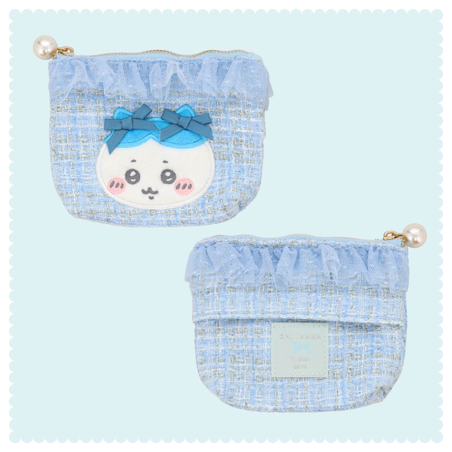 SHOBIDO ちいかわ リボンシリーズ ツイードティッシュポーチ ＜うさぎ 