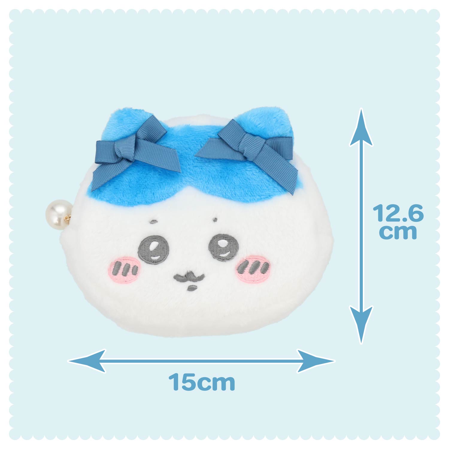 SHOBIDO ちいかわ リボンシリーズ ダイカットフェイスポーチ ＜うさぎ