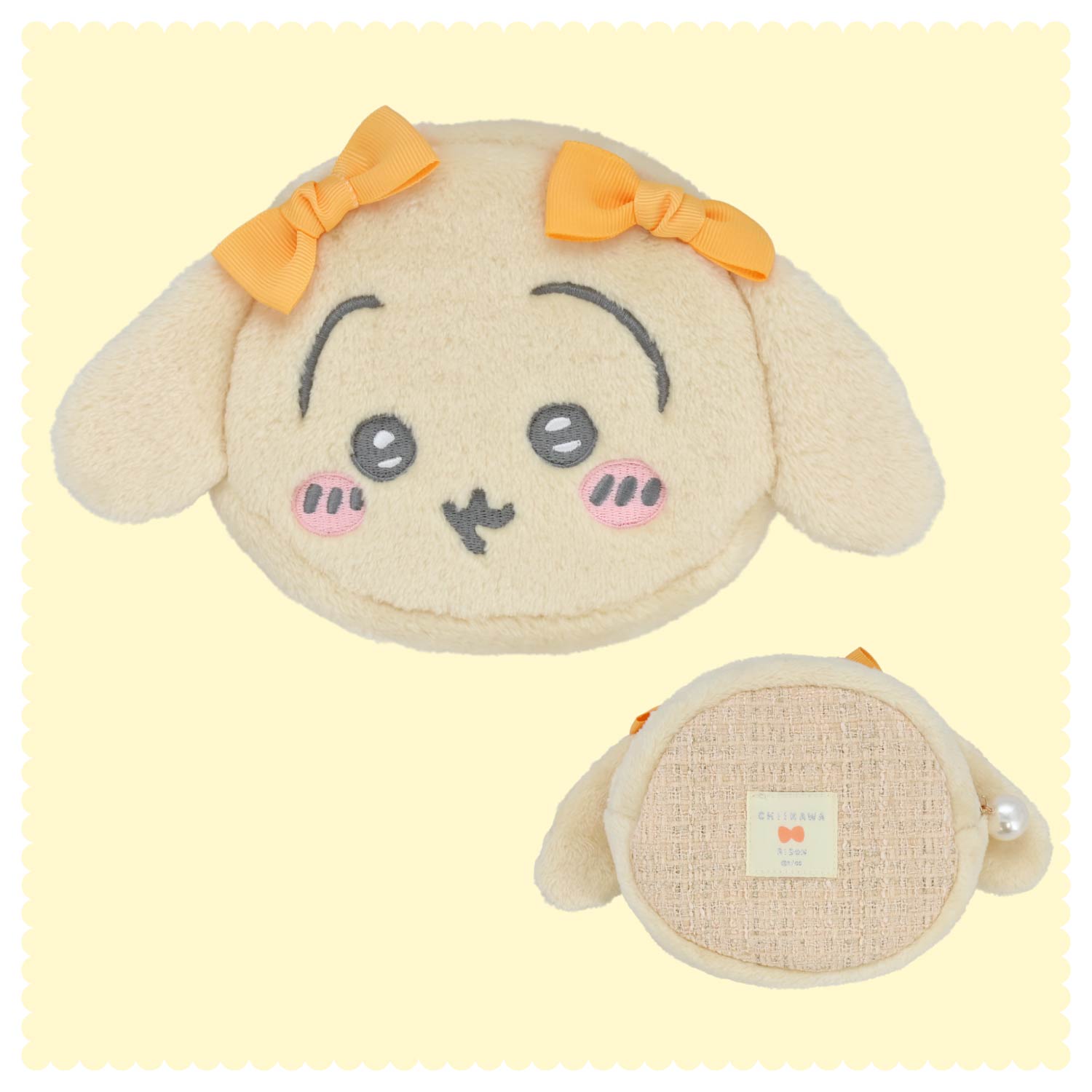 SHOBIDO ちいかわ リボンシリーズ ダイカットフェイスポーチ ＜うさぎ