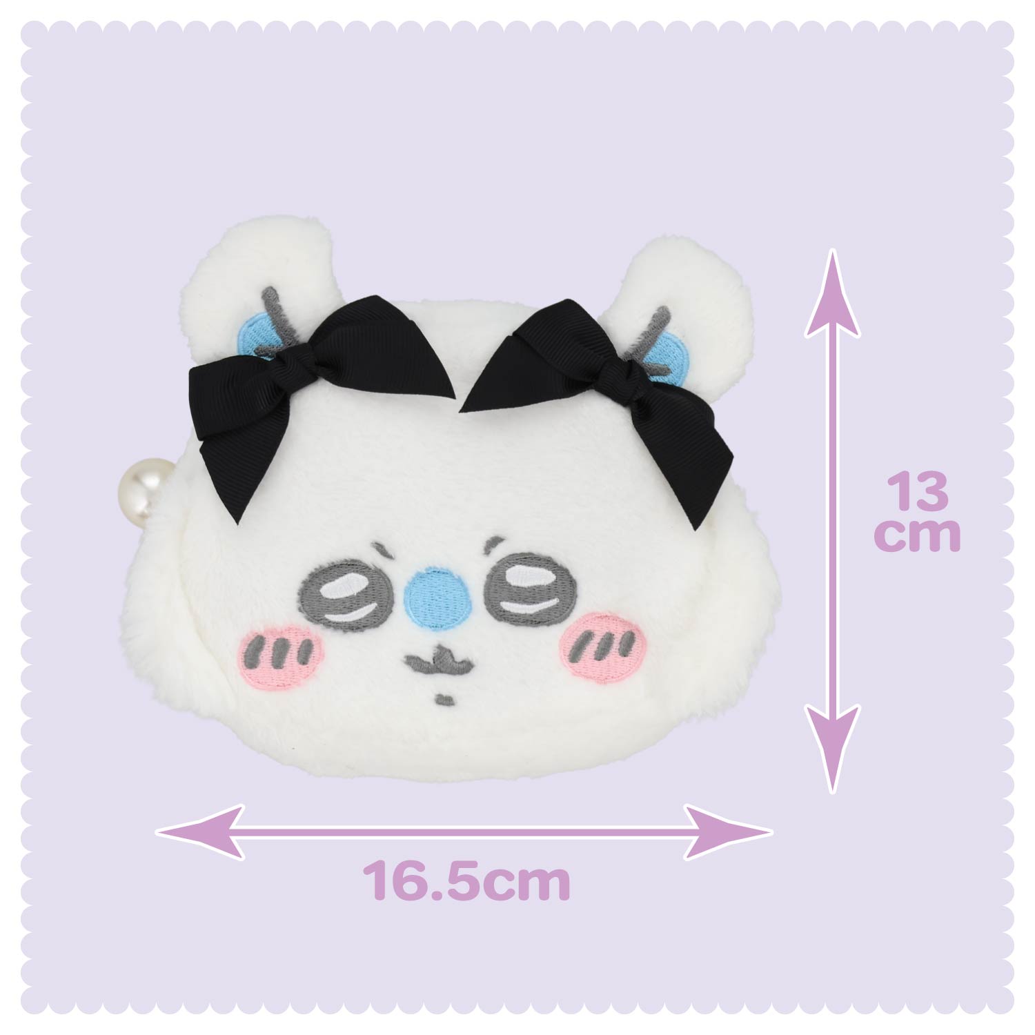 2個セット♪ ちいかわ ダイカットフェイスポーチ うさぎ リボン SHOBIDO ちいかわ リボンシリーズ ダイカットフェイスポーチ ＜うさぎ