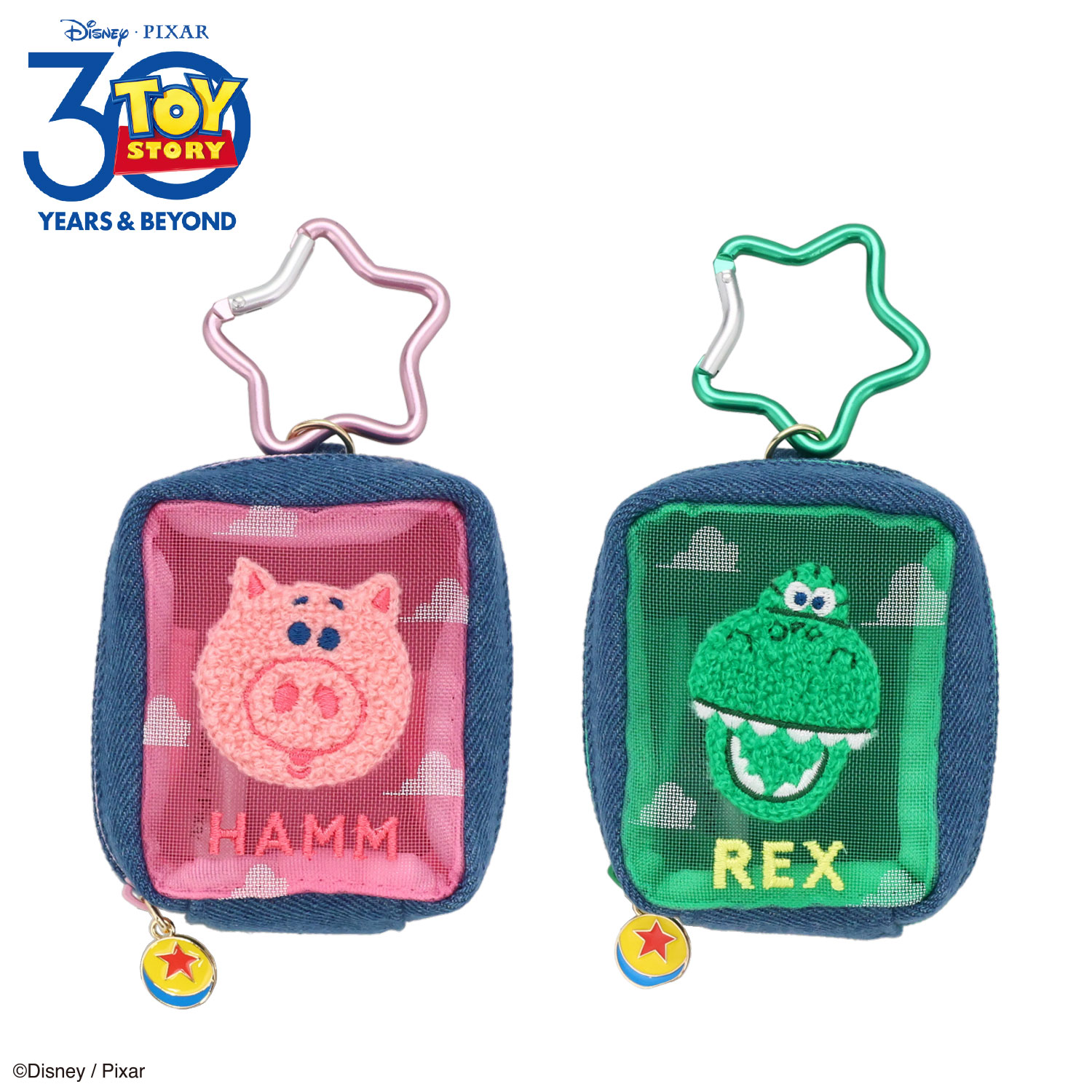 SHOBIDO Disney TOY STORY デニムシリーズ ミニポーチ ＜ハム＞ : 粧美