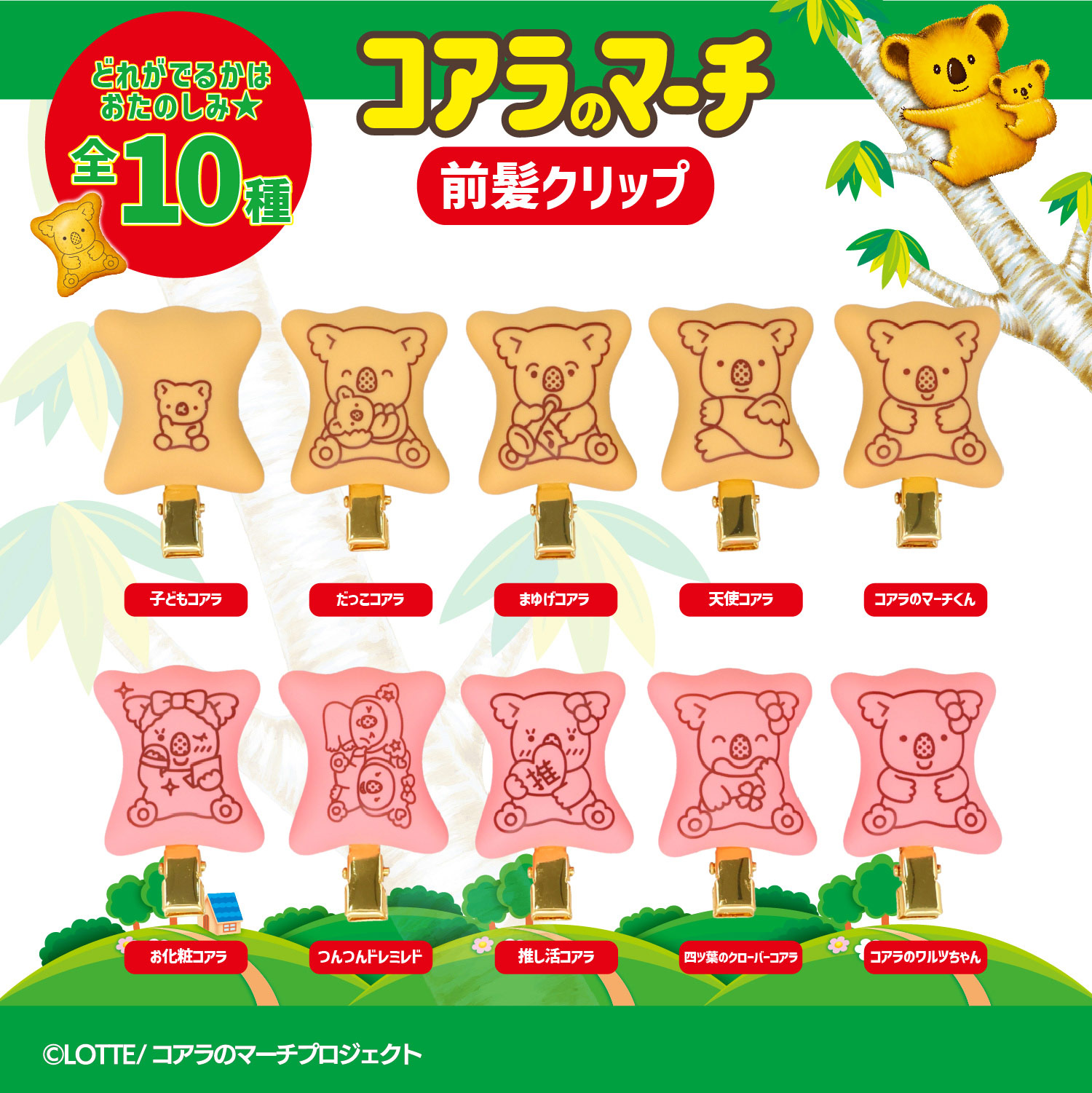 SHOBIDO 【ケース商品】【全10種セット】 LOTTE コアラのマーチ