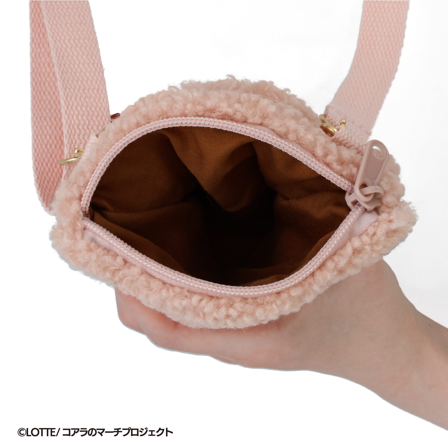 SHOBIDO LOTTE コアラのマーチ ボアショルダーポシェット ＜ ピンク