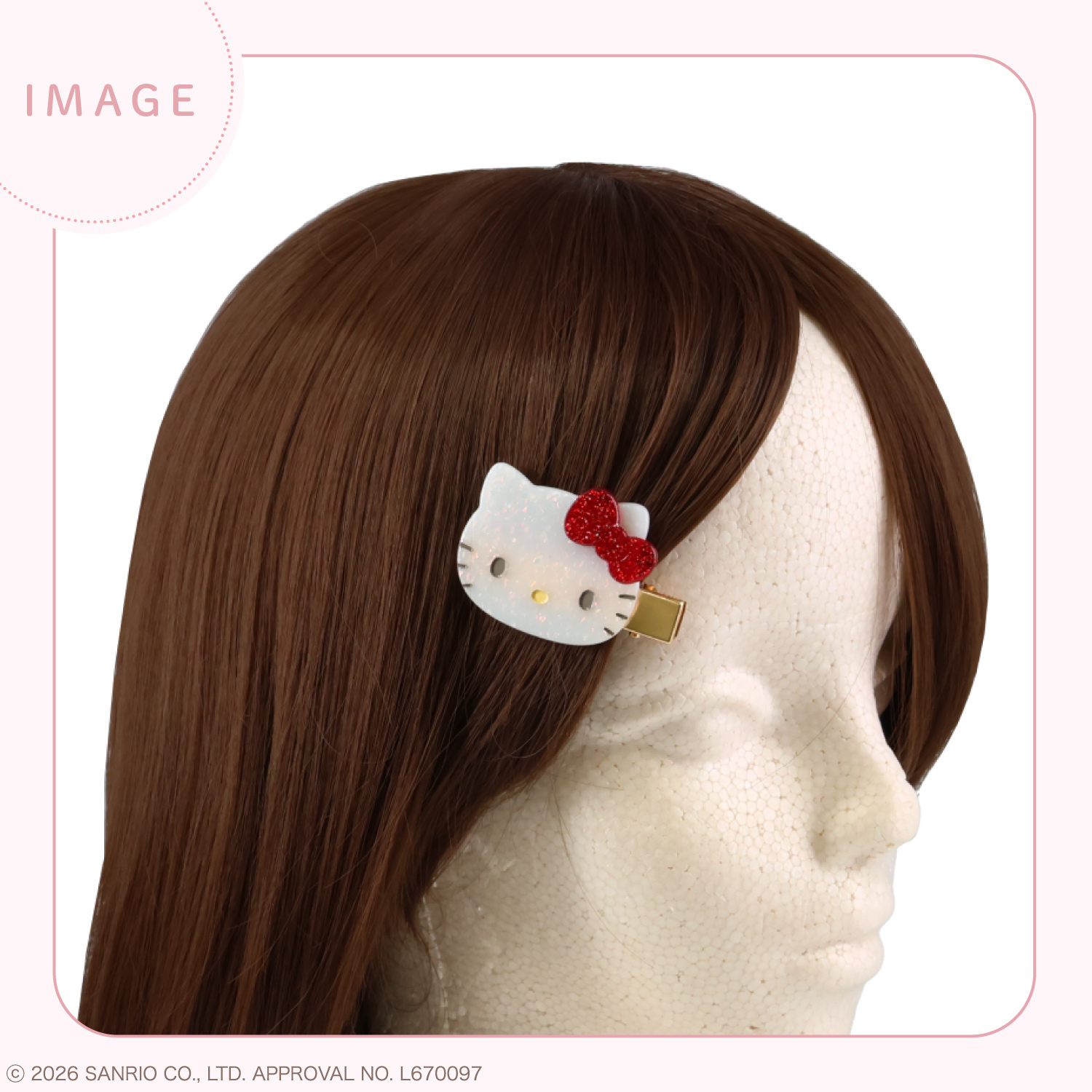 SHOBIDO サンリオキャラクターズ ラメシリーズ ラメヘアクリップ / 2個