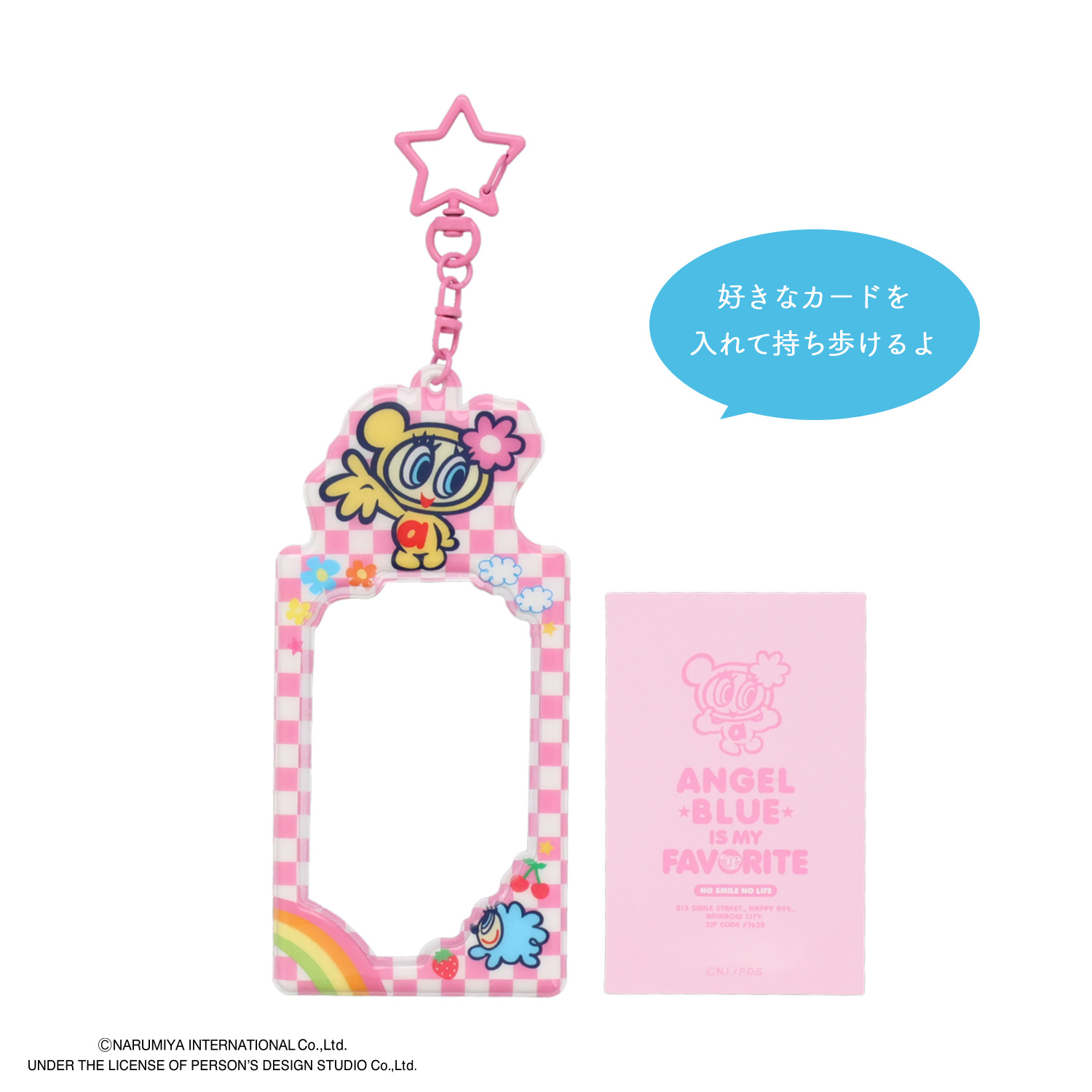 ANGEL BLUE PVCカードケース ＜ PINK ＞ PS46531 エンジェルブルー