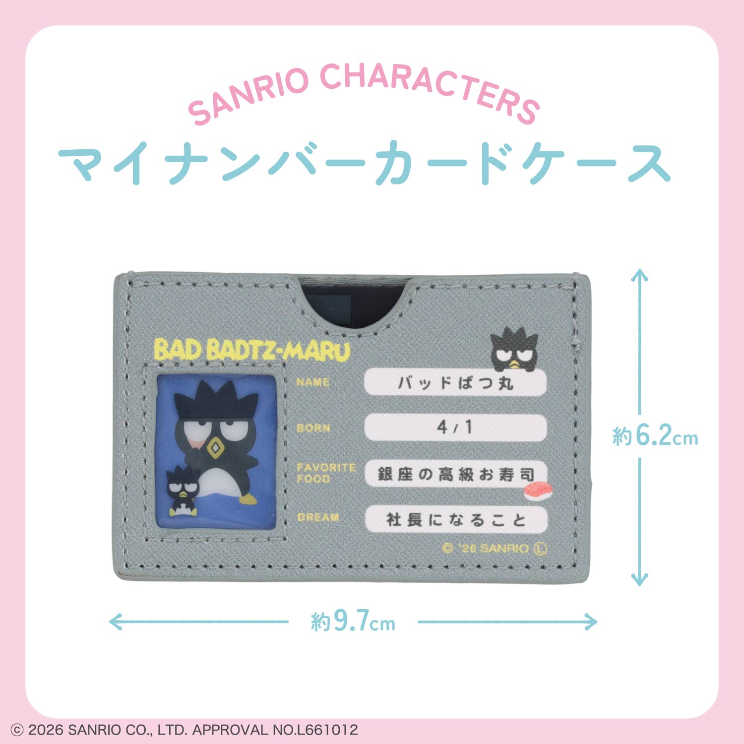 予約／8月下旬発送予定】サンリオキャラクターズ マイナンバーカード