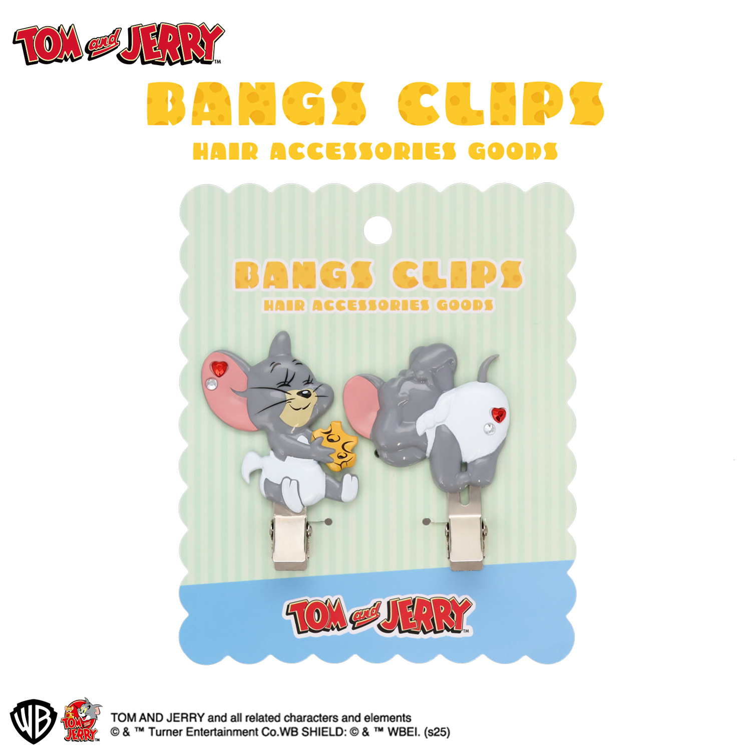 SHOBIDO トムとジェリー 前髪クリップ ＜タフィー＞ 2個セット TOM and