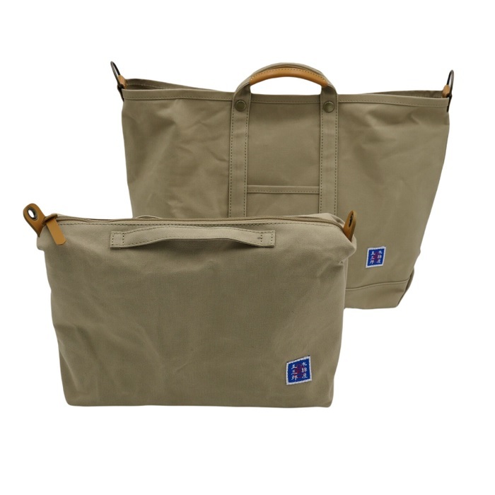 トートバッグ kiwada 豊岡製 日本製 木綿屋五三郎 本革 帆布 レザー