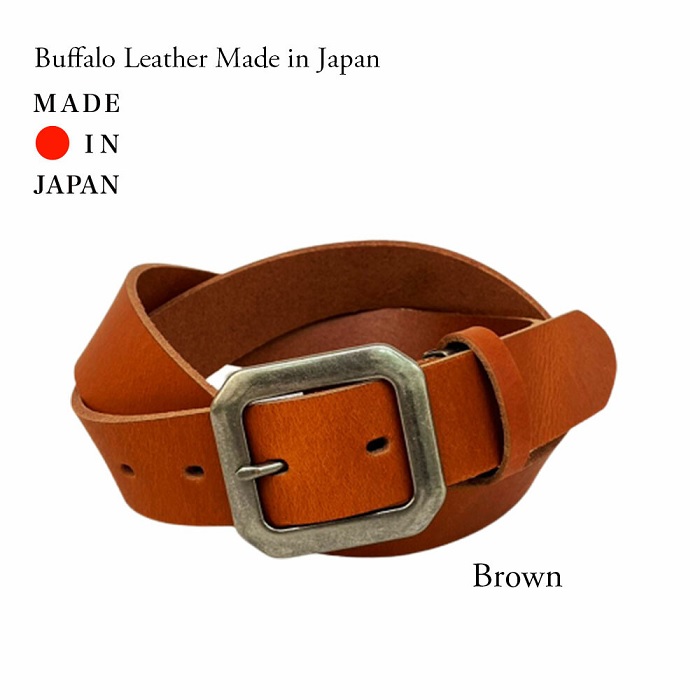 ベルト 日本製 35mm バッファローレザー 牛革 本革 ギャリソンバックル