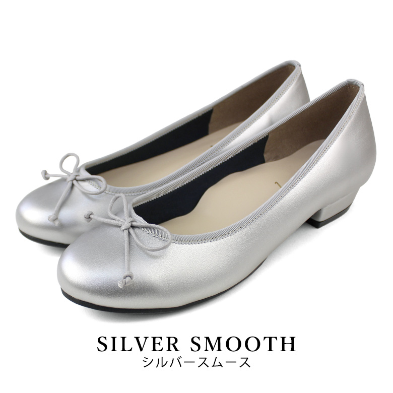 送料無料 】 日本製 リボン バレエシューズ エナメル ラウンドトゥ