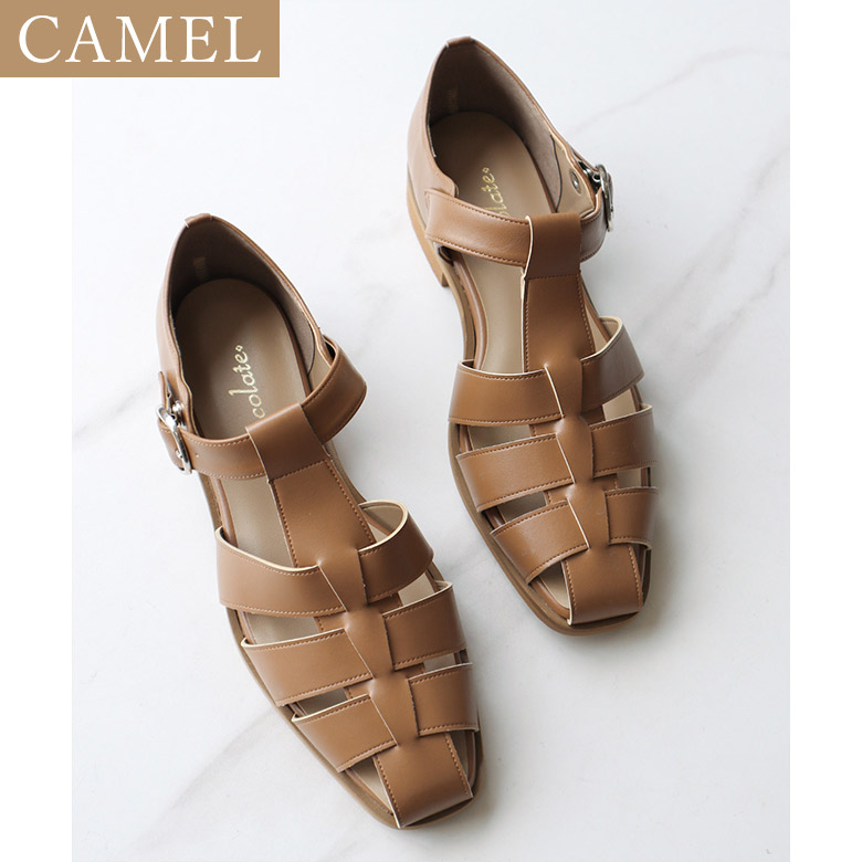 【極美品】リーガル グルカサンダル ブラウン ゴールド レザー 厚底3cm サヤ SAYA 本革グルカサンダル （ブラウン） -【公式】ラボ・キゴシ