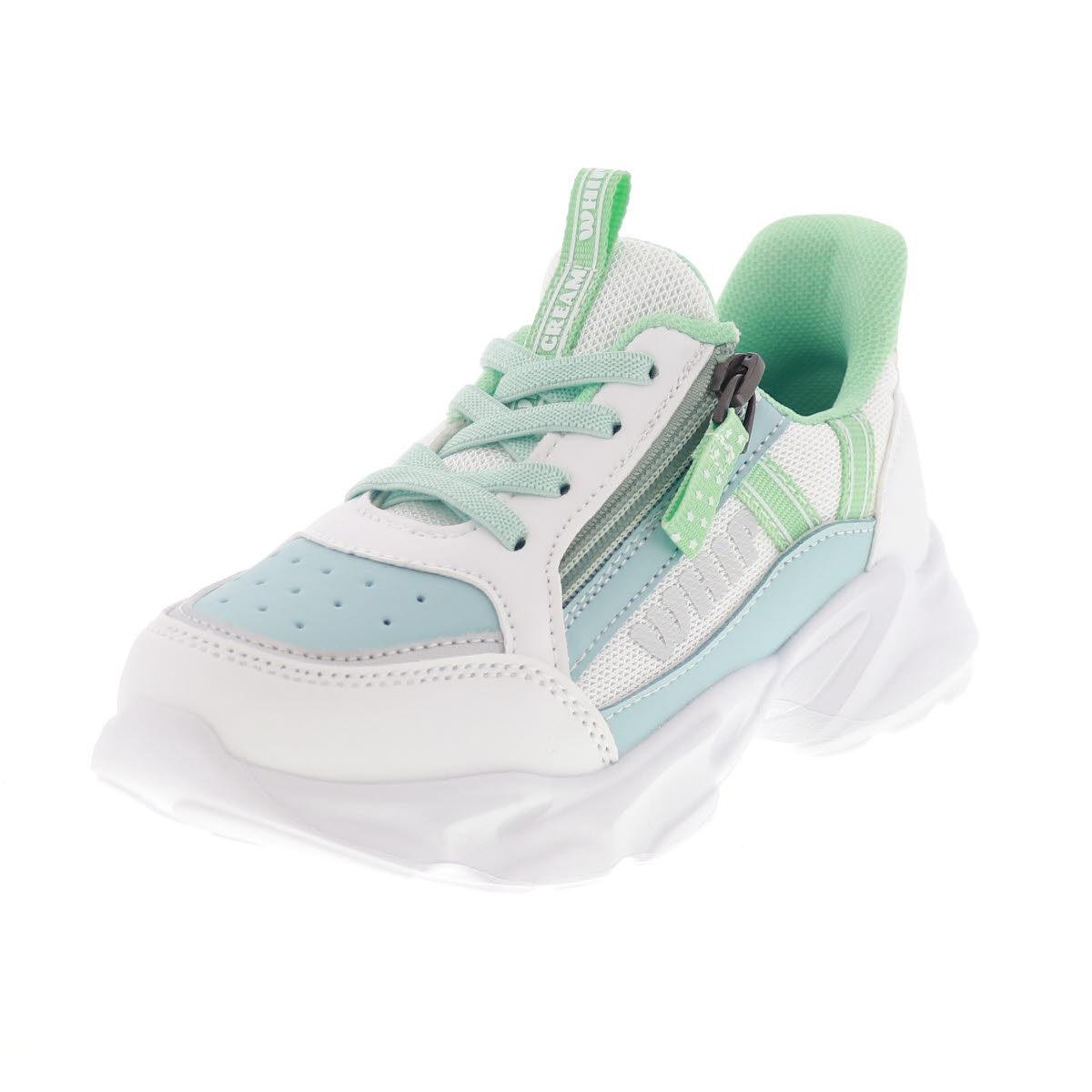 キッズ 消臭スニーカー ハンズフリー 運動靴 通学靴 こども 靴 ジップ