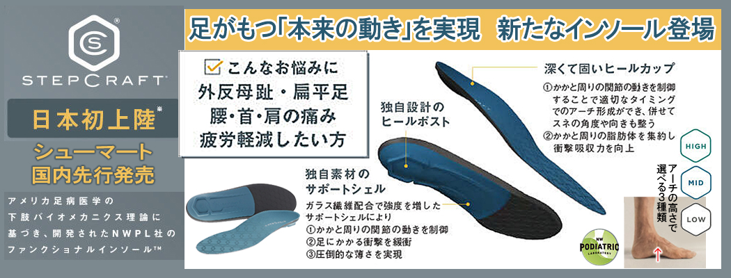 足にフィット サポート インソールスタンダードモデル Life OTC