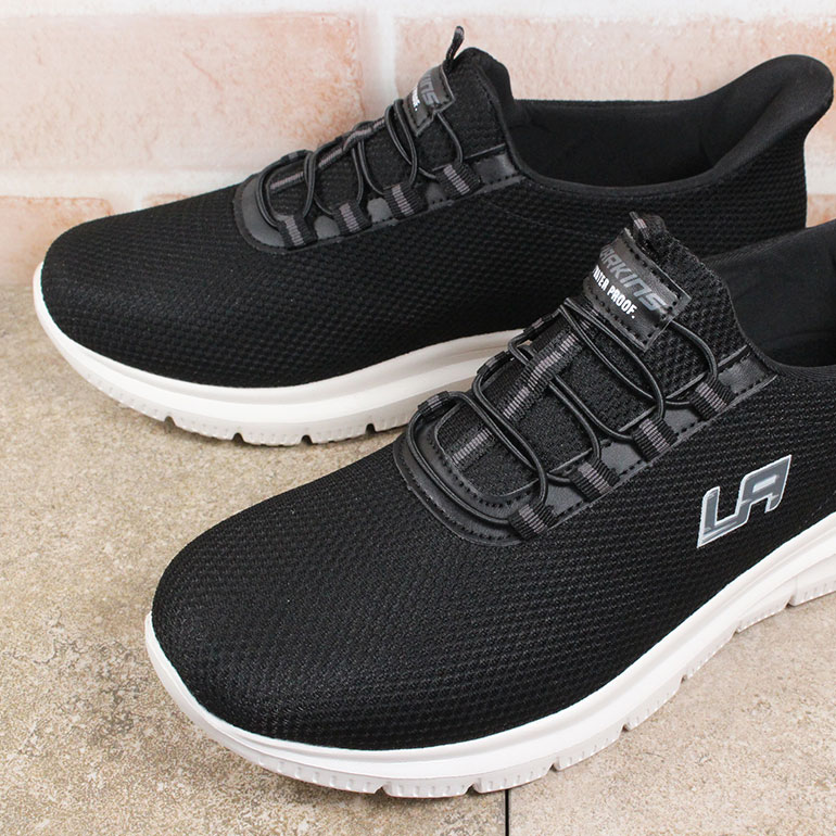 LARKINS（ラーキンス） L-203 L-204 スニーカー メンズ 防水 ブラック