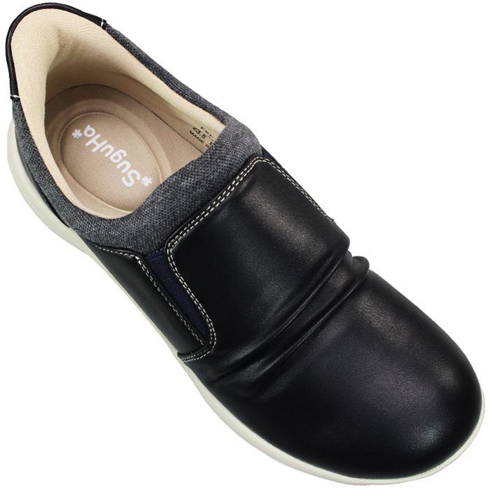 ハンズフリーシューズ レディース FKF1186 ブラック ワイン 22.5cm〜24.5cm レディース シューズ スリップイン スリッポン 脱ぎ履きラクラク