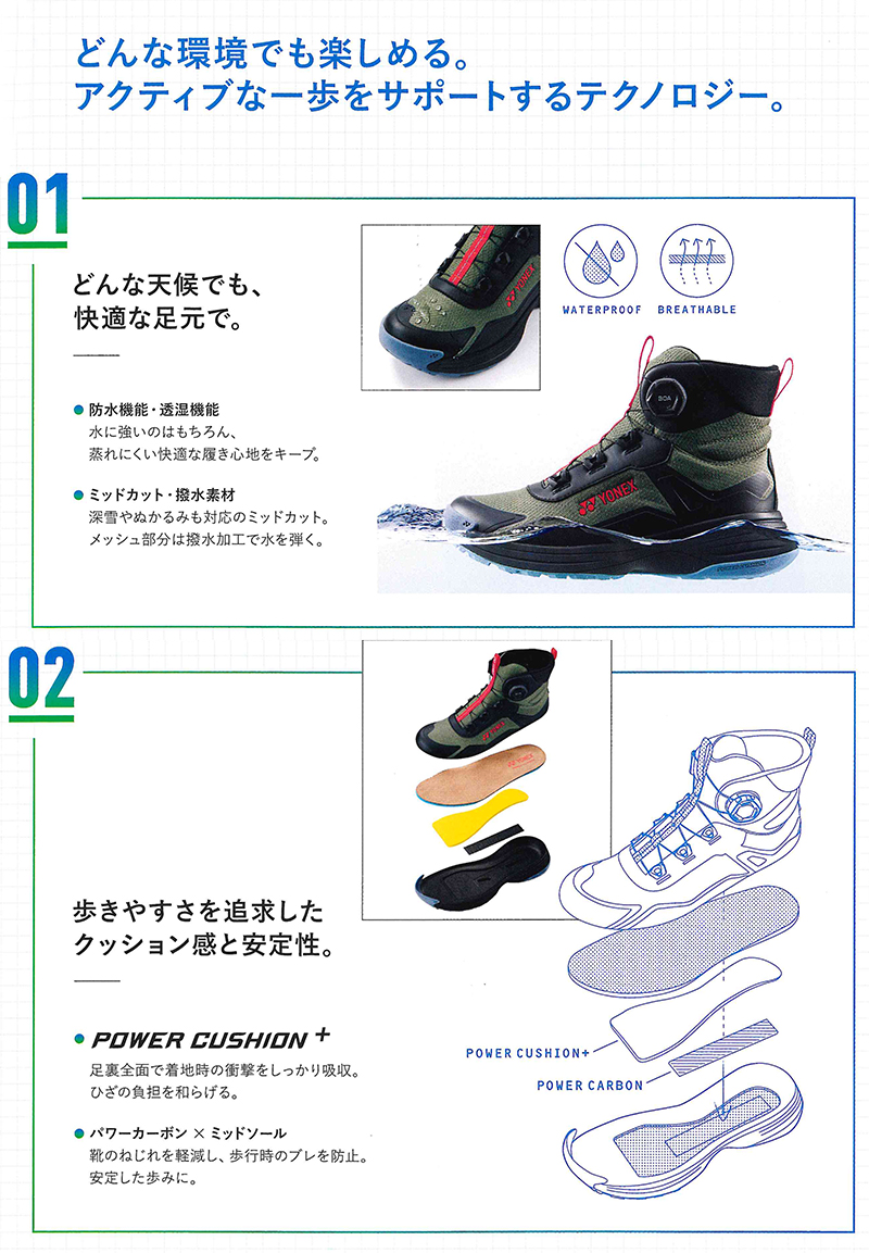 YONEX（ヨネックス） 防水オフコートシューズ パワークッション YY