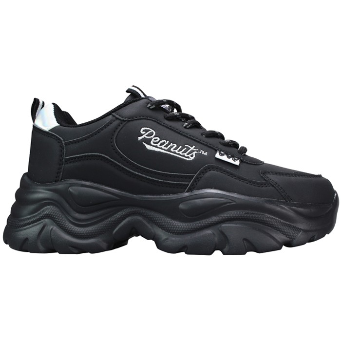 コマリヨー 厚底スニーカー ピーナッツ PN8403 ホワイト ブラック 22.5