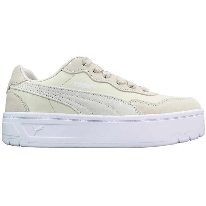 PUMA 厚底スニーカー 23cm アイボリー 美品 PUMA（プーマ） スニーカー レディース 厚底 白 ホワイト グレー