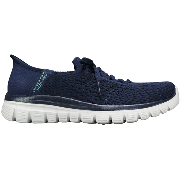 スケッチャーズ スリップインズ ネイビー 25cm SKECHERS - 美品 スケッチャーズ スリップインズ 防水スニーカー