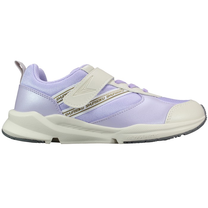 瞬足 スニーカー （女の子）LC814 LEC8140 サックス/グレー ラベンダー