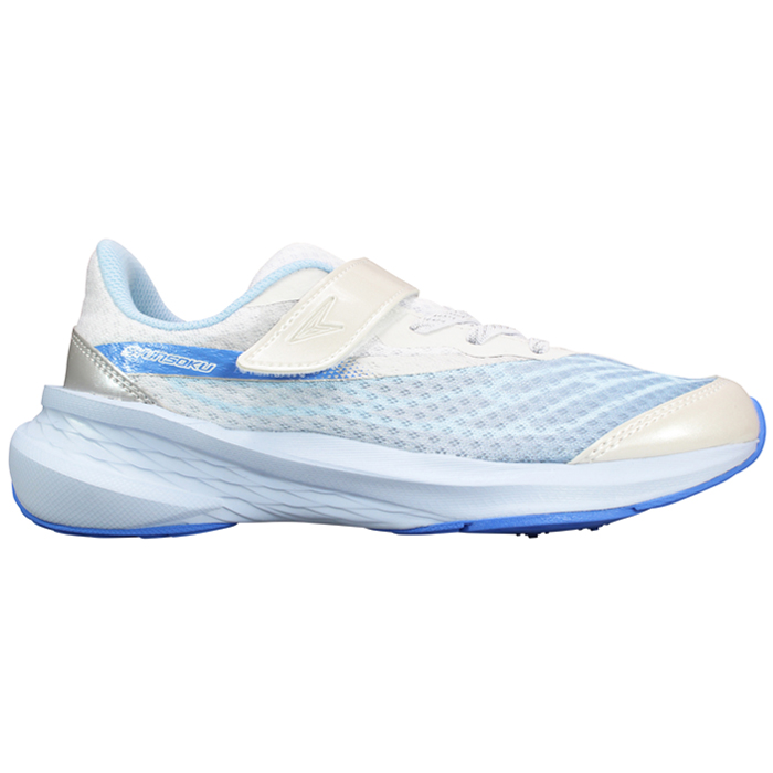 瞬足 スニーカー （女の子） LJ839 黒 サックス 19cm〜24.5cm キッズ