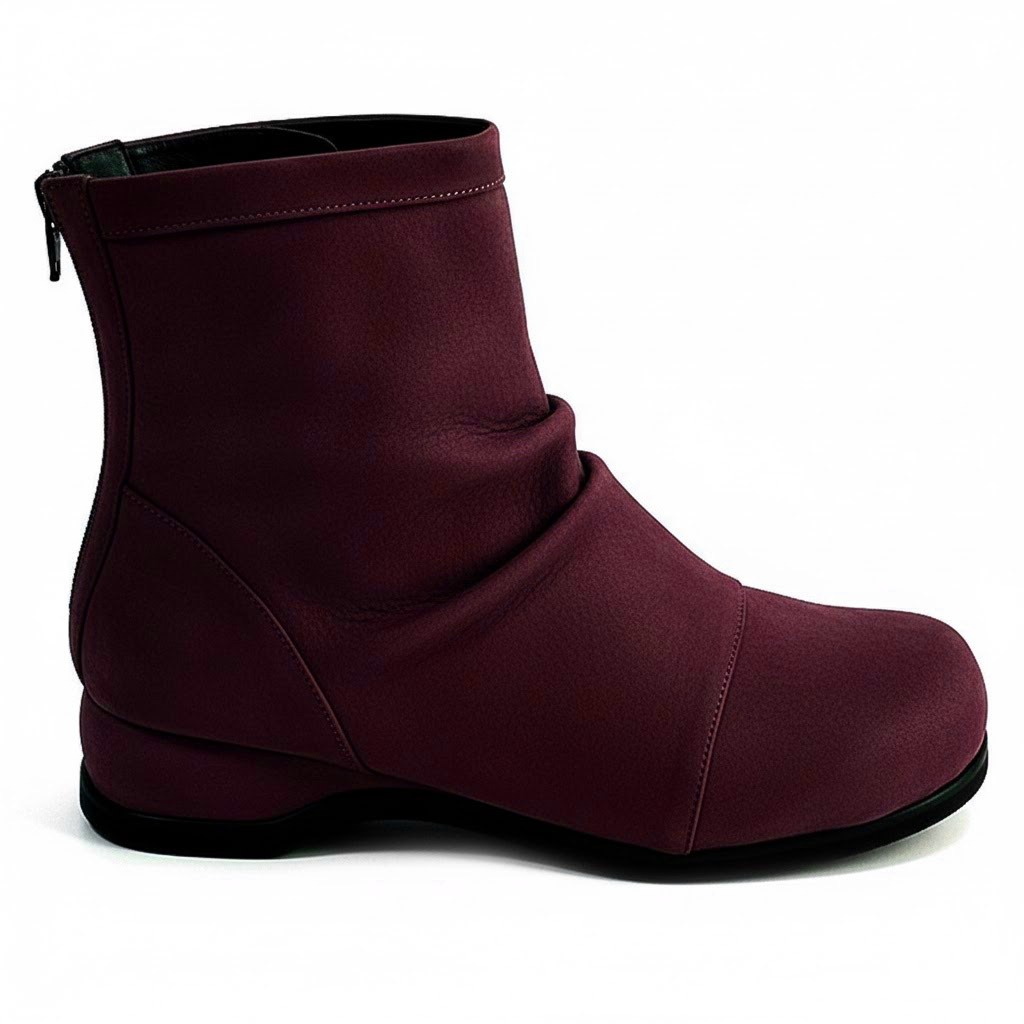 5E 秋冬ショートブーツ 本革 レディース 痛くない レザー 4e 婦人靴