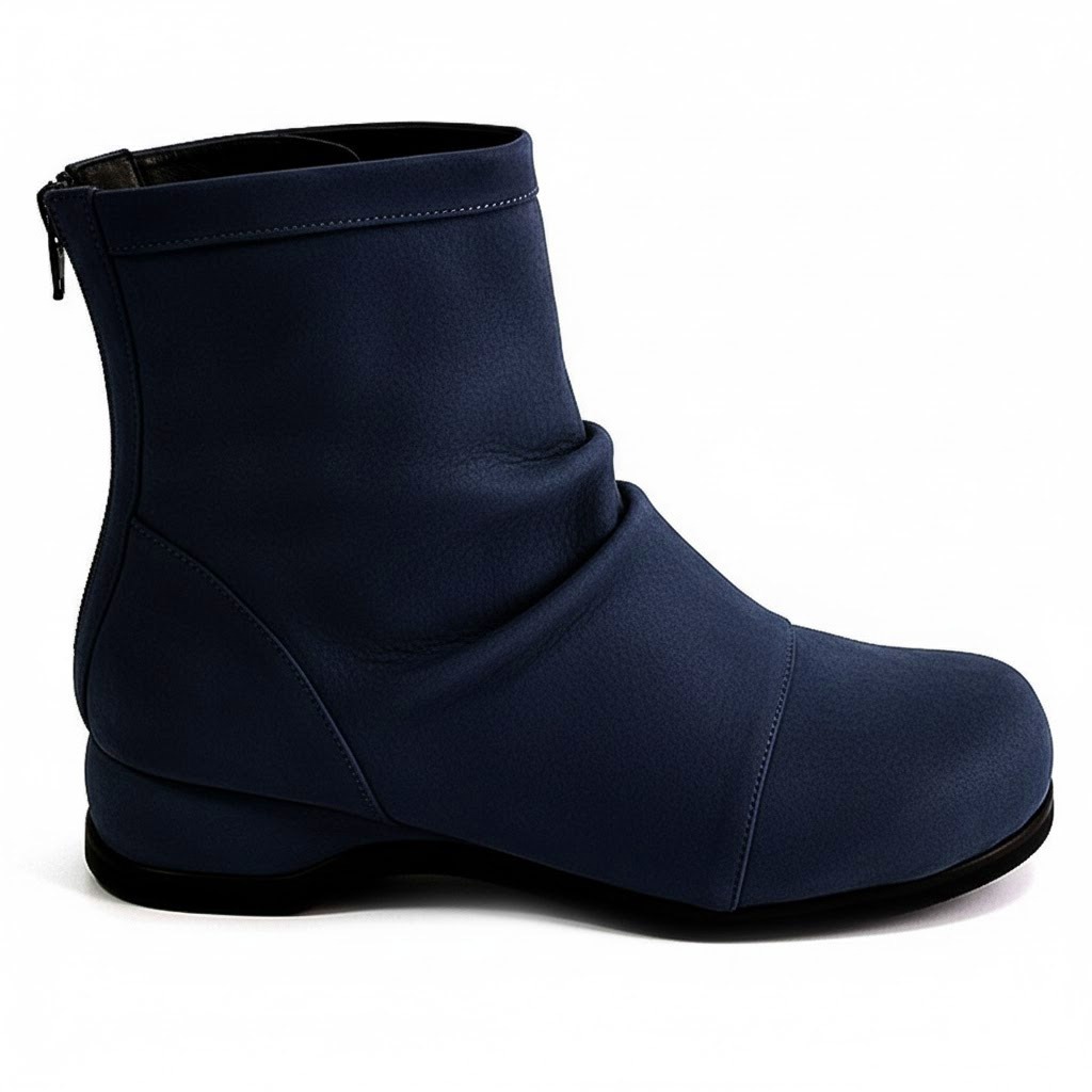 5E 秋冬ショートブーツ 本革 レディース 痛くない レザー 4e 婦人靴