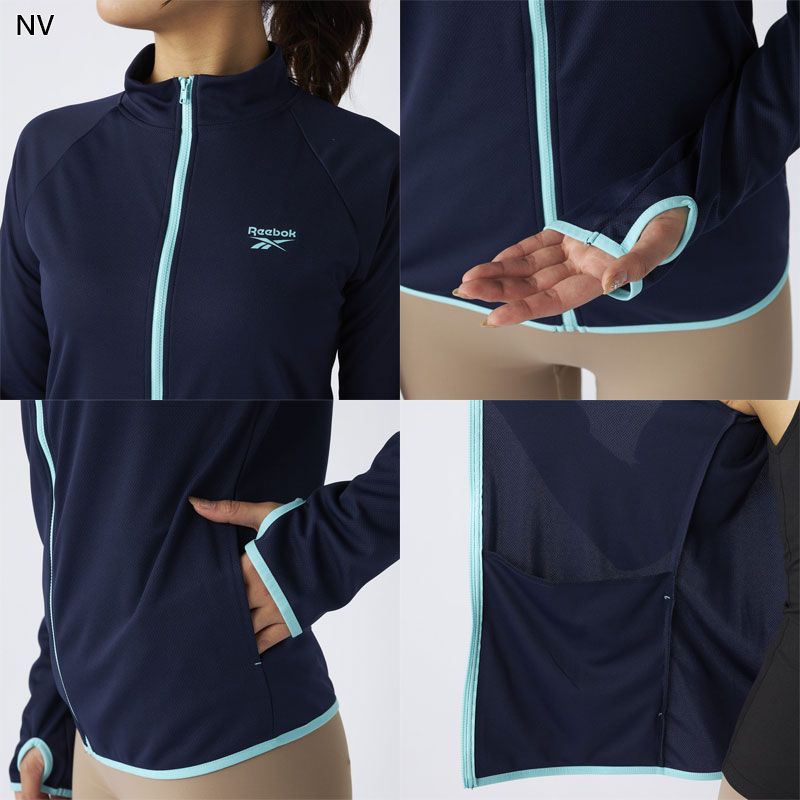 Reebok リーボック ニッキー レディース スタンドUVジャケット