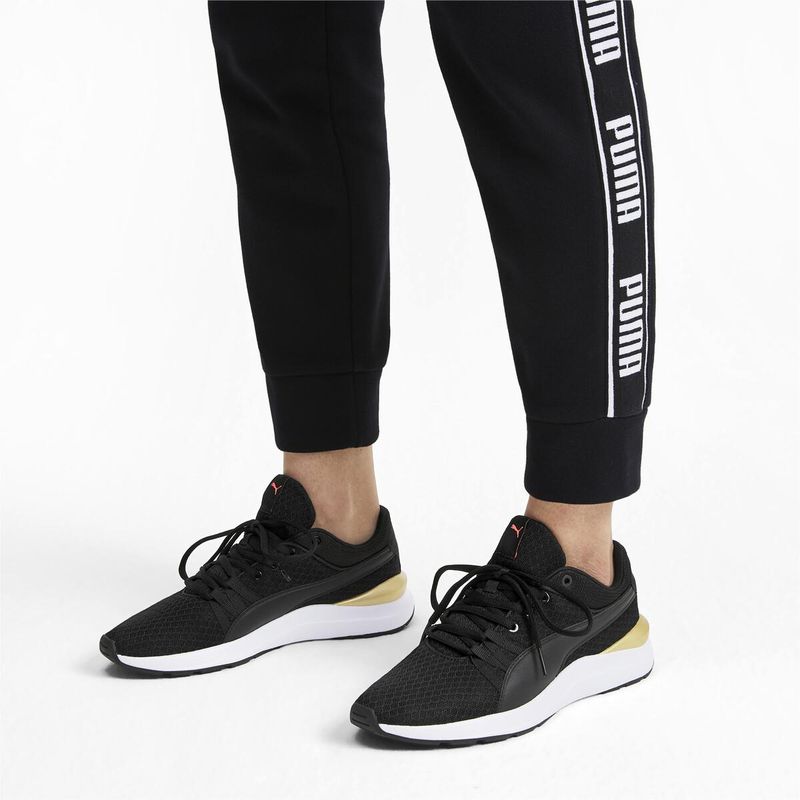 PUMA ブラックブーツ PUMA プーマ スニーカー レディース 厚底 ブラスター ドレス