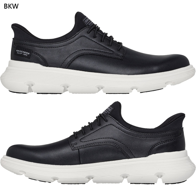 スケッチャーズ スリップインズ メンズ ガルザ デュラン 205353 黒 SKECHERS スケッチャーズ スリップインズ ガルザ デュラン