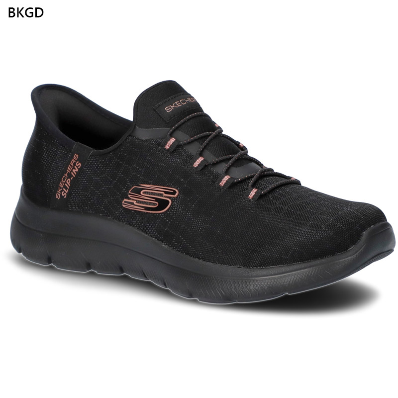 スケッチャーズ　レディーススニーカー　フラットシューズ　黒シューズ　スリッポン スケッチャーズ SKECHERS スリップインズ オンザゴー フレックス