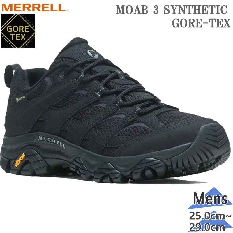 靴 MERRELL MOAB 3 SYNTHETIC GORE-TEX Merrell Men's Moab 3 Mid GORE-TEX - FREE Shipping & FREE