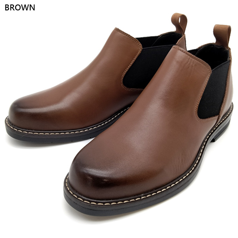 新品 THOM WILLS ブラック サイドゴアブーツ 牛革 紳士靴 革靴 shoes-94-3.jpg