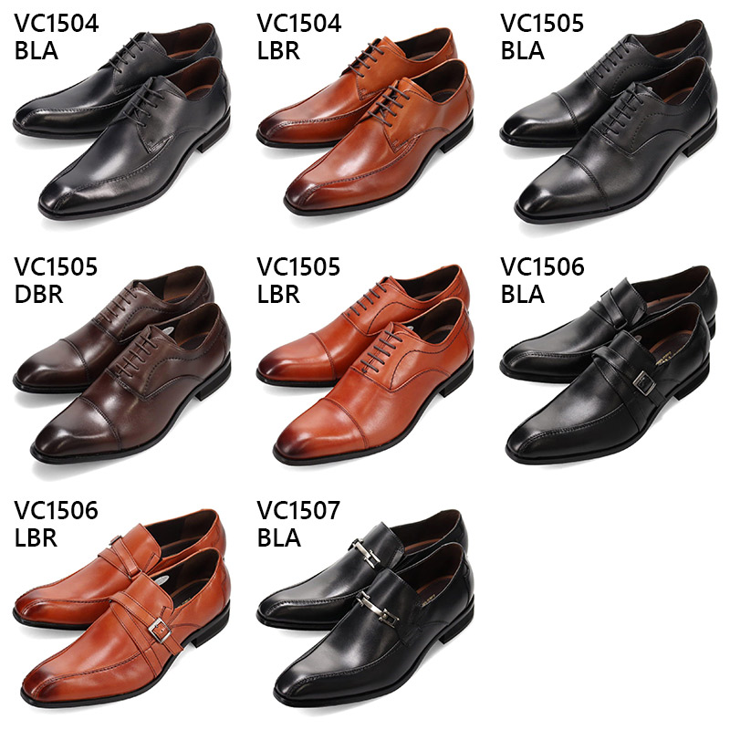 3E 幅広 ワイド ヴィアカミーノ メンズ ビジネス 靴 シューズ 革靴