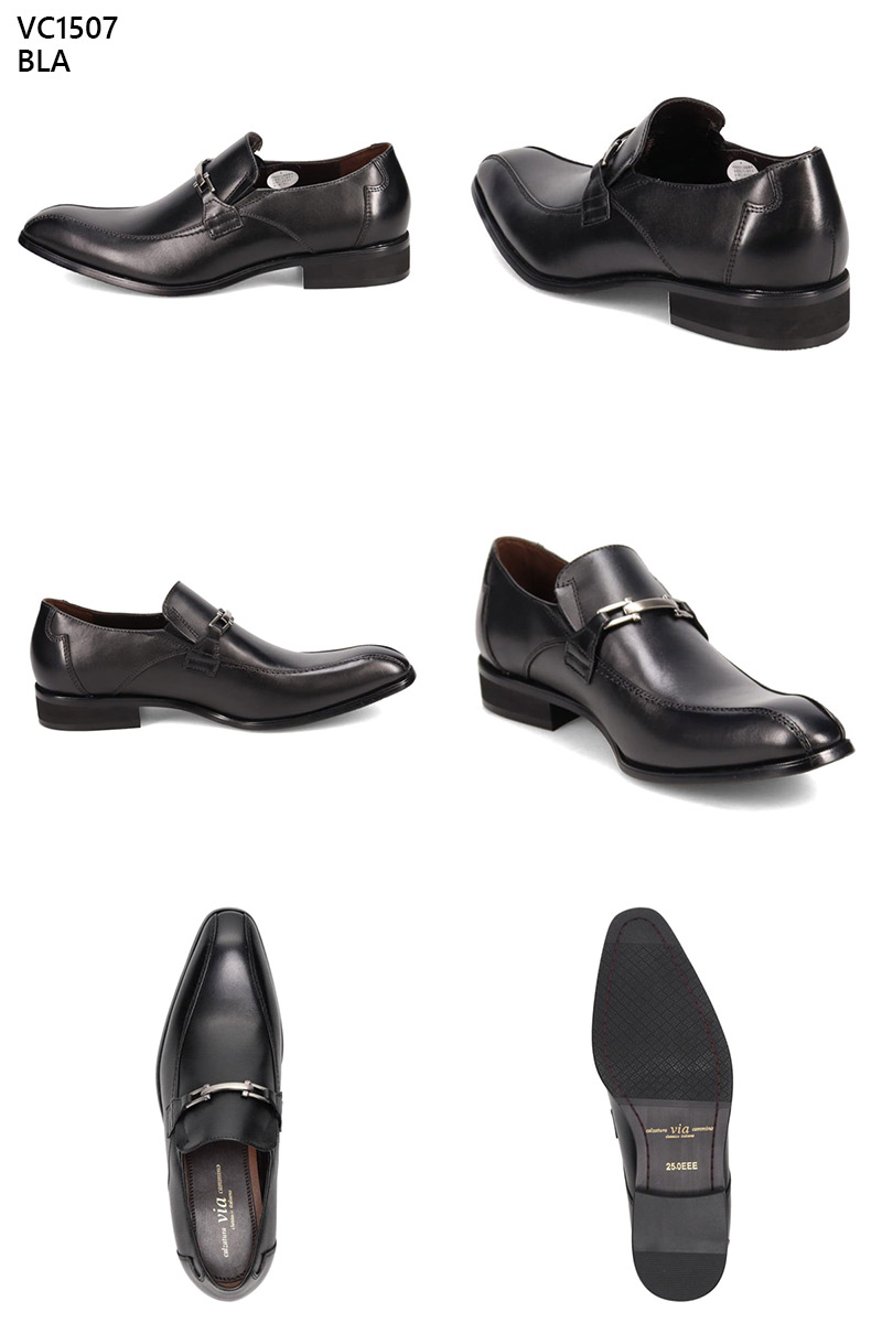 3E 幅広 ワイド ヴィアカミーノ メンズ ビジネス 靴 シューズ 革靴