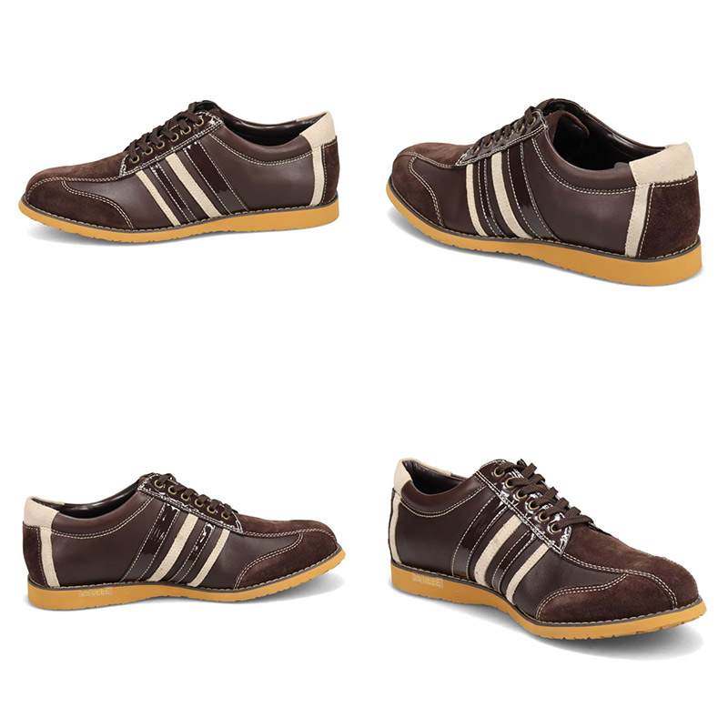 3E 幅広 ヴィアカミーノ メンズ 軽量レザースニーカー VC1519 靴