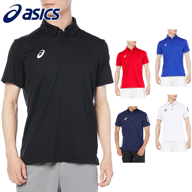 ASICS アシックス メンズ ドライ半袖ポロシャツ(リサイクル素材