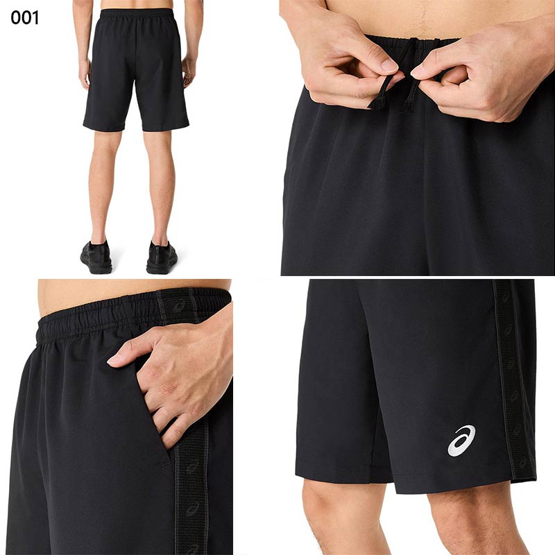 ASICS アシックス メンズ ドライクロスロゴテープハーフパンツ ASICS アシックス メンズ ドライクロスロゴテープハーフパンツ