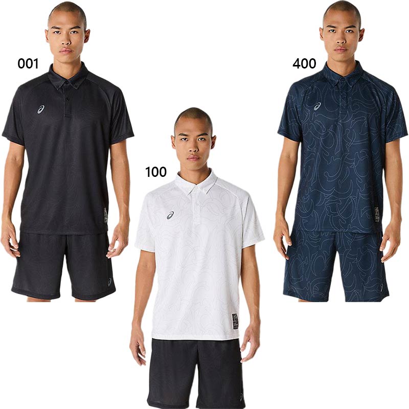 ASICS アシックス メンズ ドライグラフィックボタンダウン