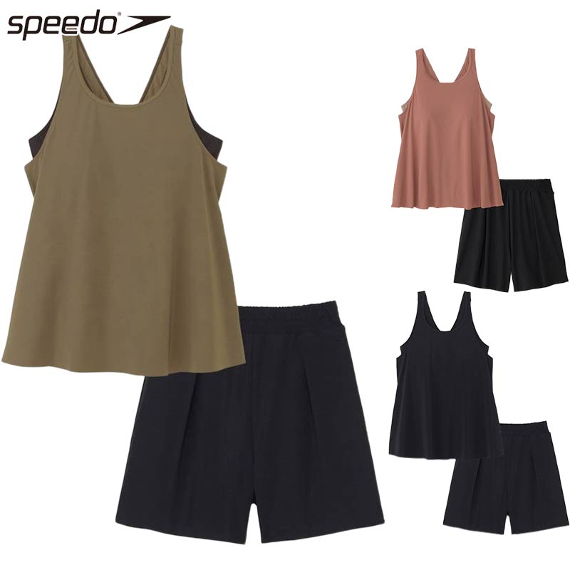 speedo 水着 ステイフィットエコフレアセパレーツ speedo]【UVカット・速乾・リサイクル素材】ステイフィットエコ