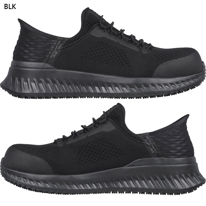 極美品 ⭐︎ SKECHERS トリプルブラック スニーカー ワークシューズ 27 SKECHERS（スケッチャーズ） 4E相当 幅広 ワイド メンズ TILIDO