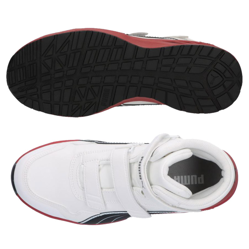 PUMA（プーマ） 安全靴 メンズ レディース Rider 2.0 White Mid 安全靴