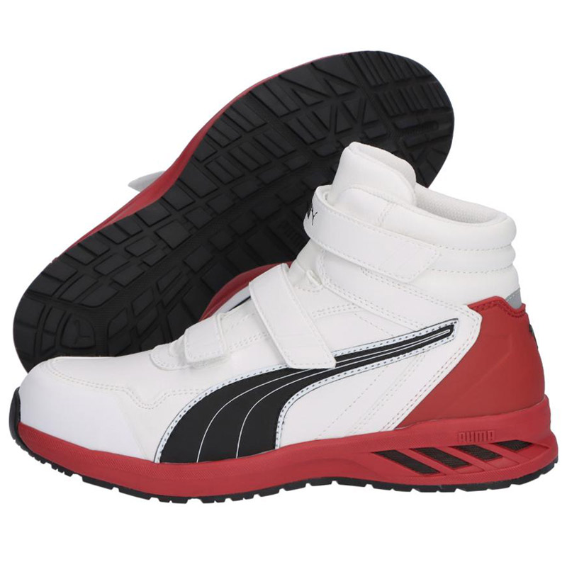 PUMA（プーマ） 安全靴 メンズ レディース Rider 2.0 White Mid 安全靴