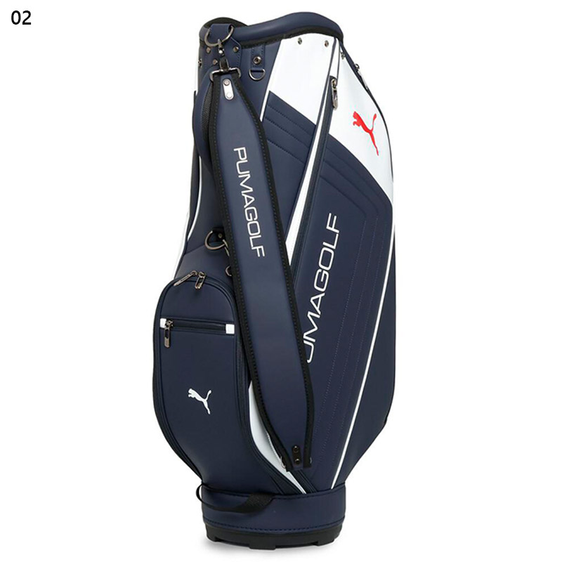 PUMA ゴルフバッグ ネイビー/ホワイト PUMA（プーマ） 37L ゴルフ メンズ レディース サイドステッチ PU