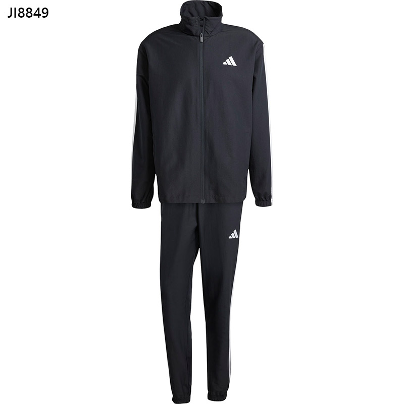 adidas ジャージセットアップ M BLK adidas アディダス メンズ M 3S ウーブン トラックスーツ