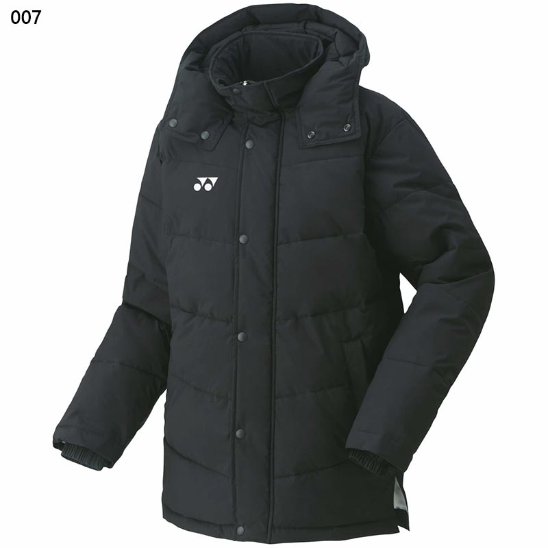 わんわん！YONEX★ダウンジャケット 黒　新品未使用！ YONEX ヨネックス メンズ レディース ユニハーフコート テニス